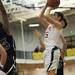 Saline senior Melissa Needham shoots in the game against Woodhaven on Tuesday, March 5. Daniel Brenner I AnnArbor.com